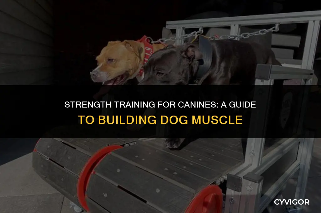 how to build dog muscle
