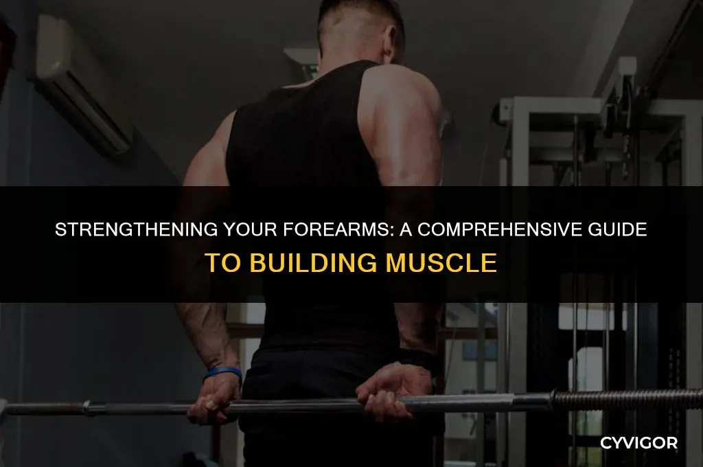 how to build forearm muscle