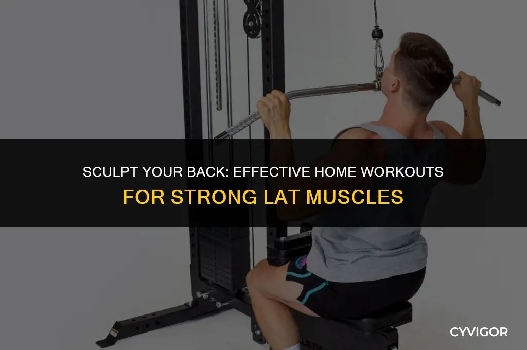 how to build lat muscles at home
