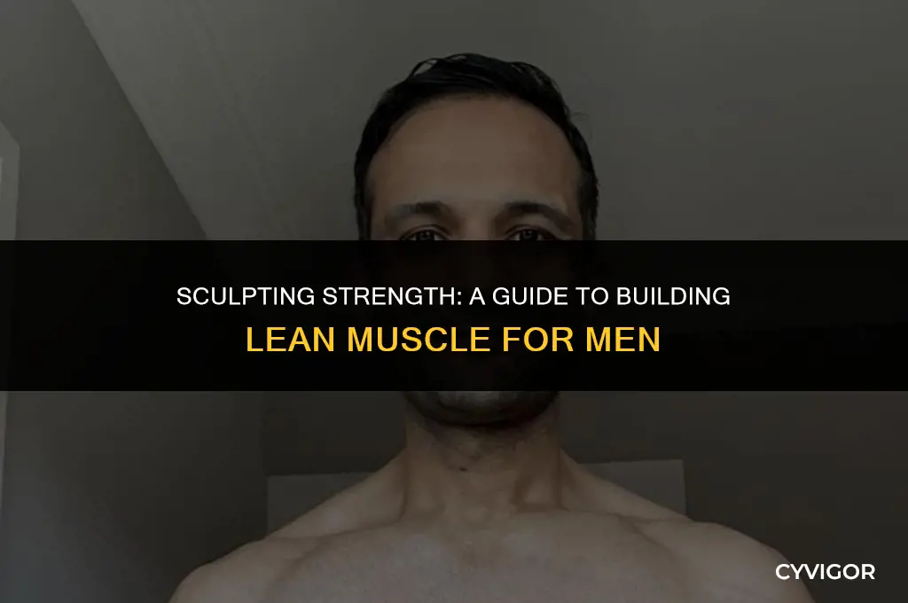 how to build lean muscle men