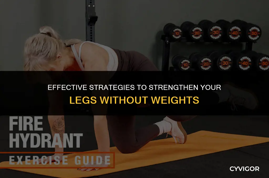 how to build leg muscle without weights