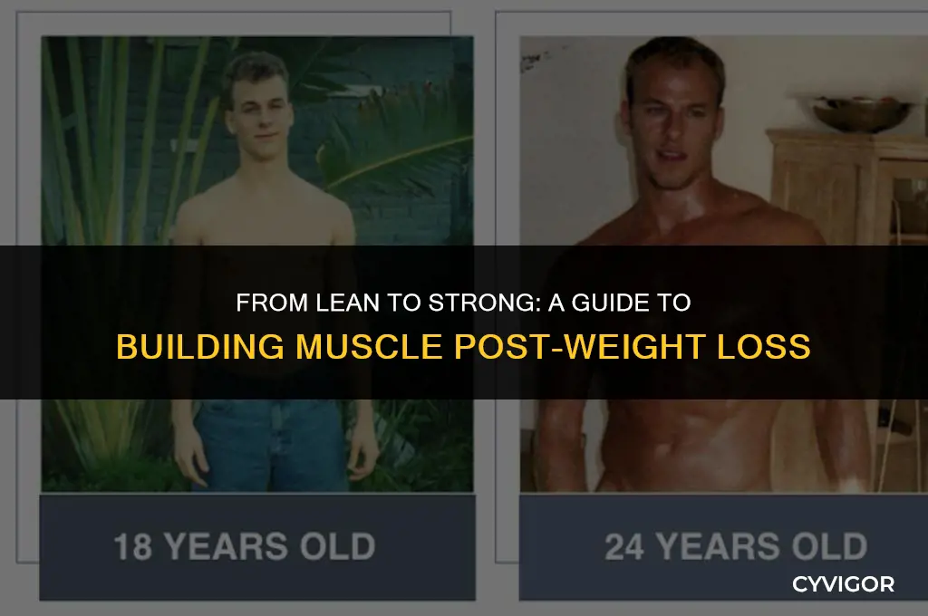 how to build muscle after losing weight