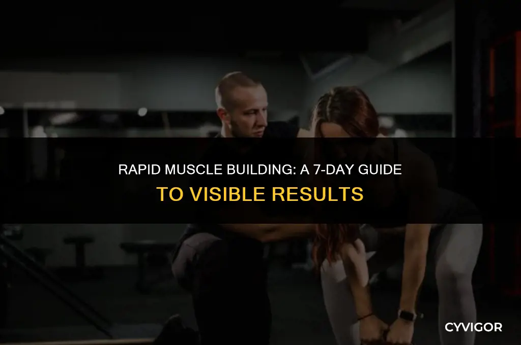 how to build muscle in 1 week