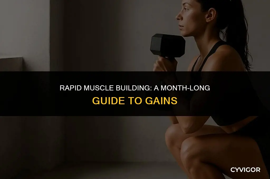 how to build muscle in a month