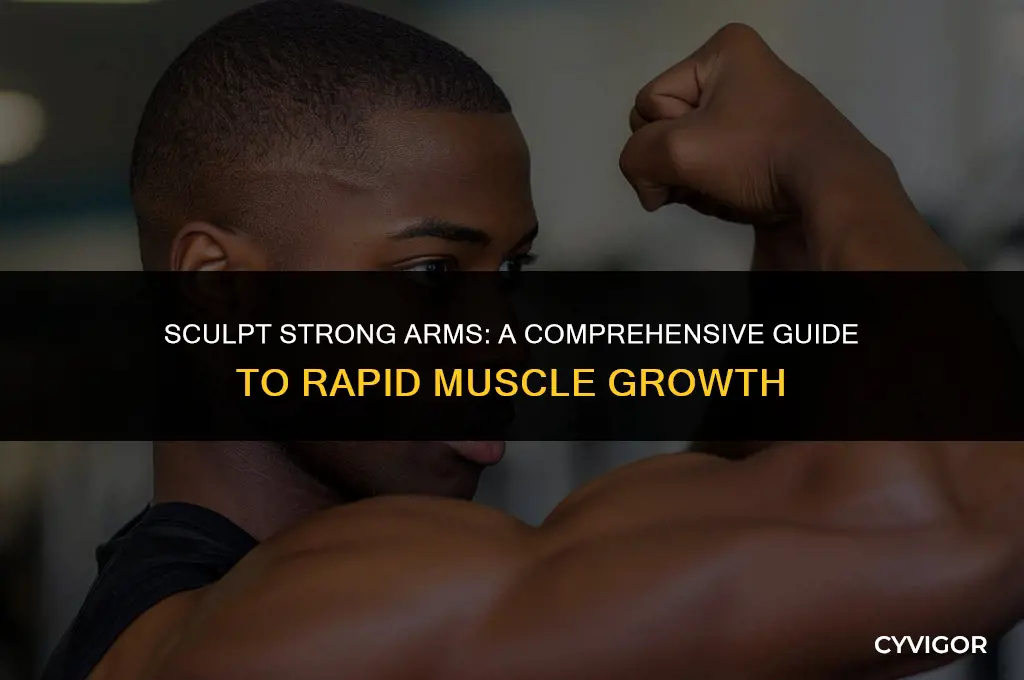 how to build muscle in arms fast