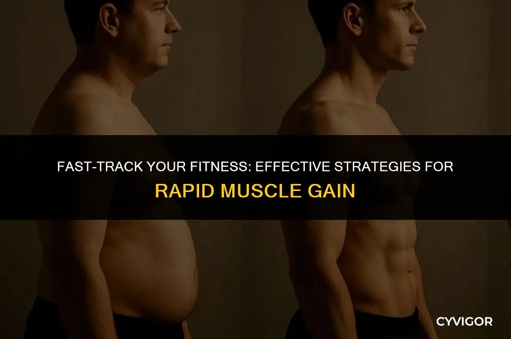 how to build muscle quick