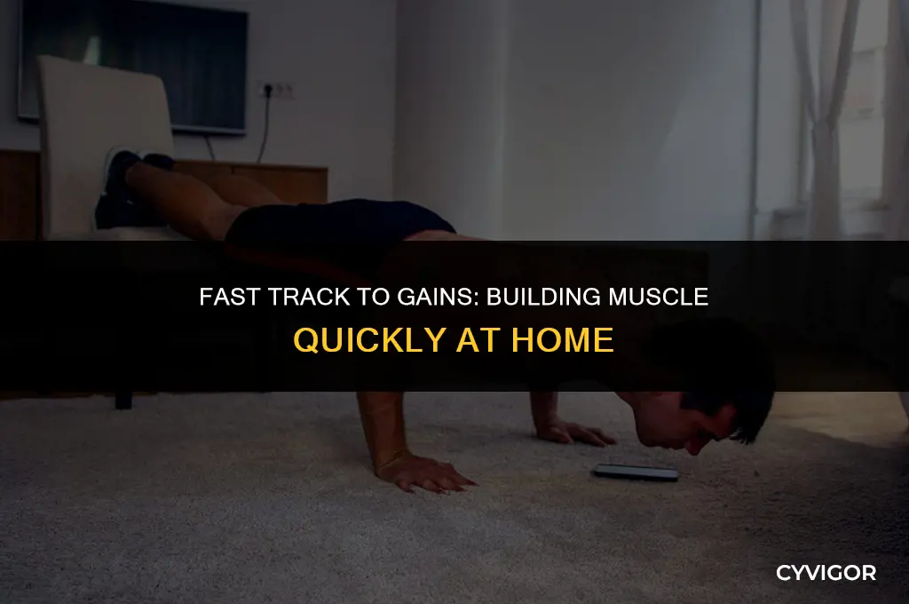 how to build muscle quickly at home