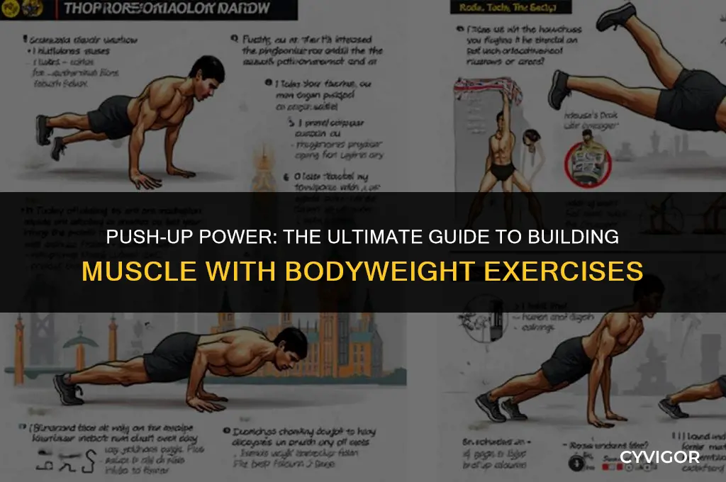 how to build muscle with pushups