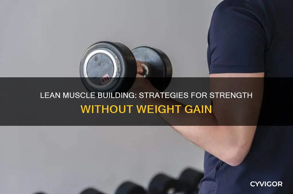 how to build muscle without gaining weight