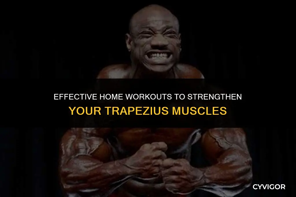 how to build trapezius muscles at home