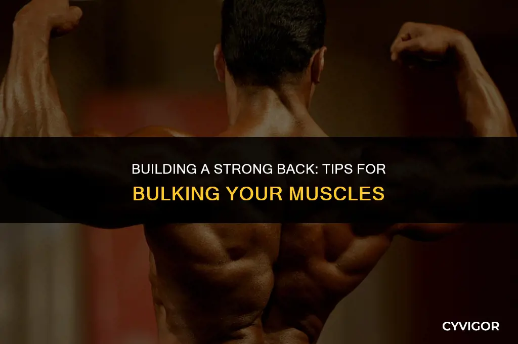 how to bulk back muscles