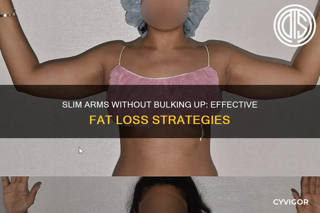 how to burn arm fat without gaining muscle