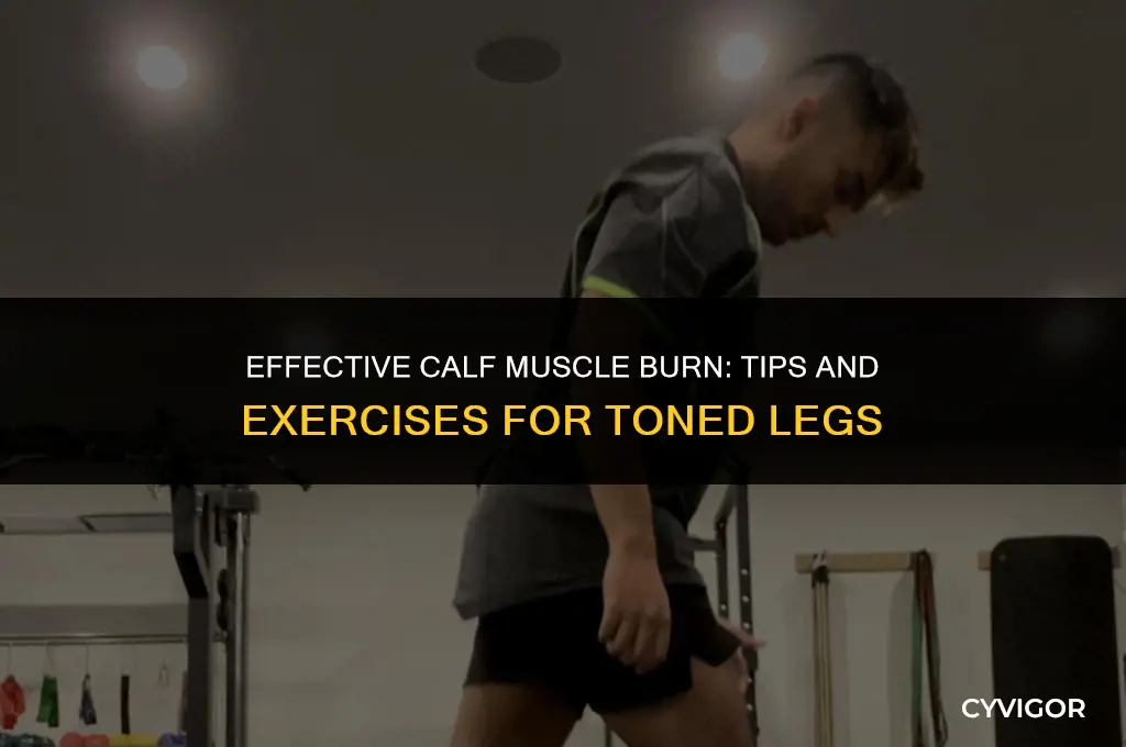 how to burn calf muscle