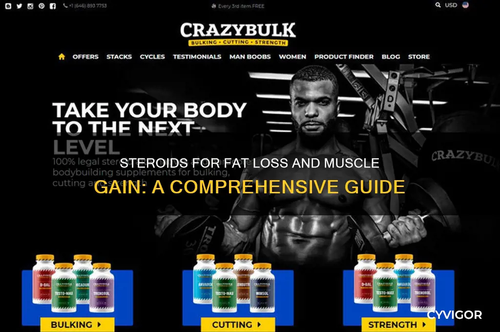 how to burn fat and gain muscle on steroids