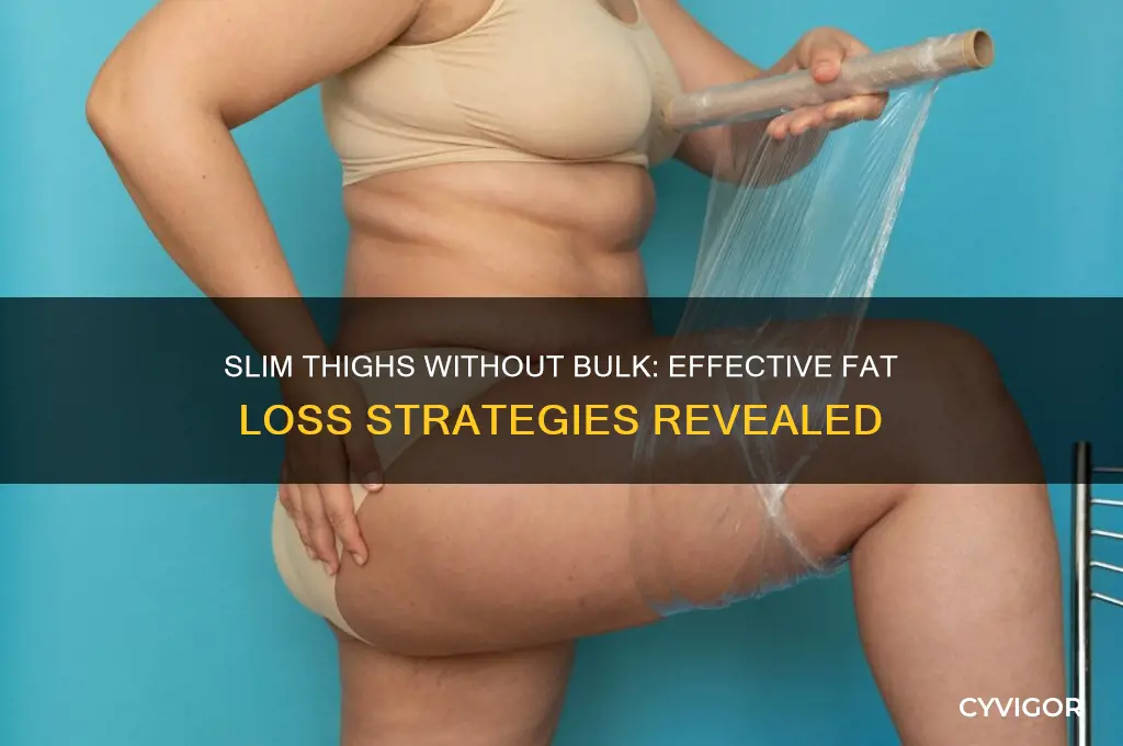 how to burn fat on thighs without gaining muscle