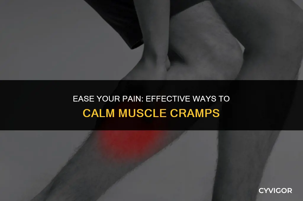 how to calf down muscle cramps