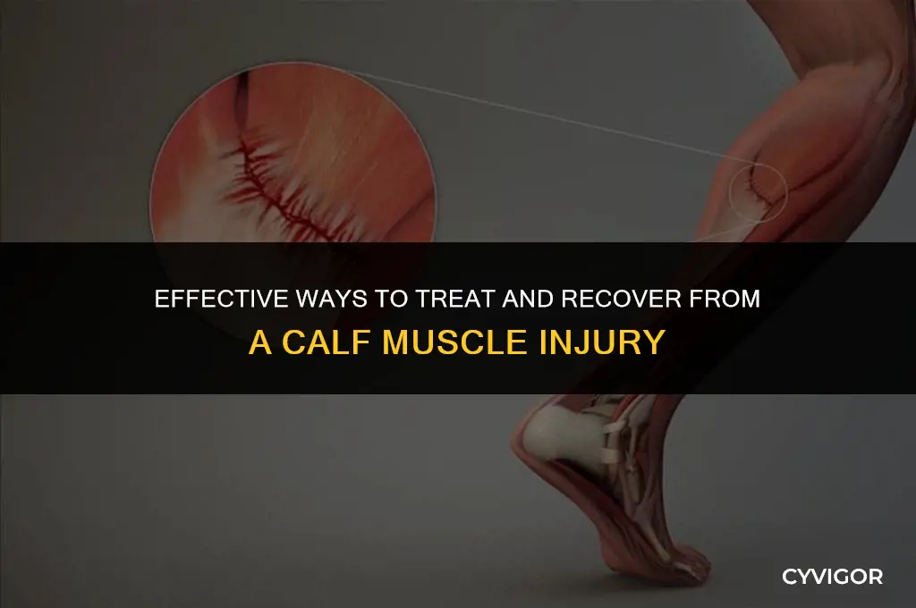 how to care for a calf muscle injury