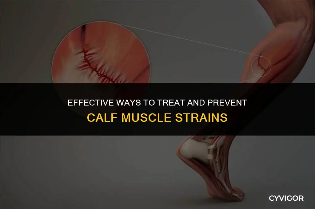 how to care for a calf muscle strain