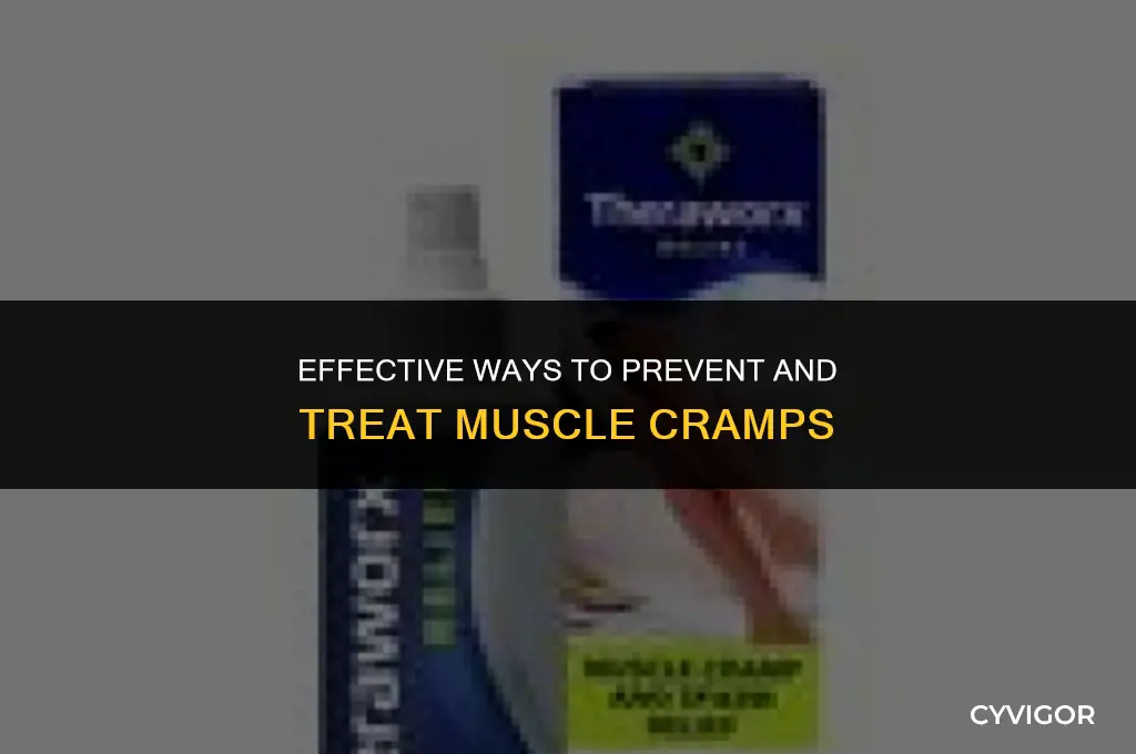 how to care for a muscle cramp