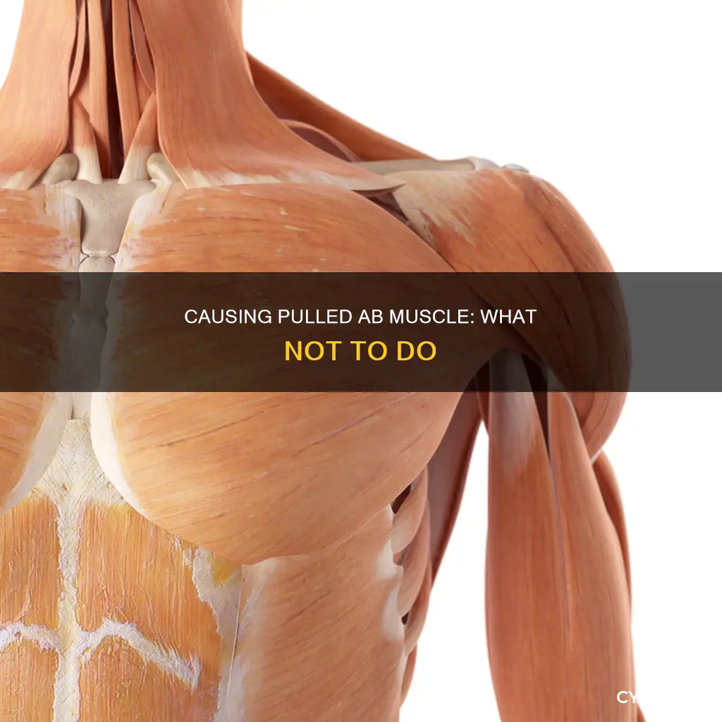 how to cause pulled ab muscle