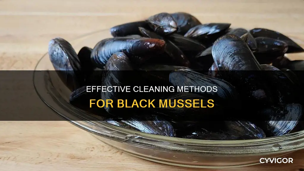 how to clean black muscles