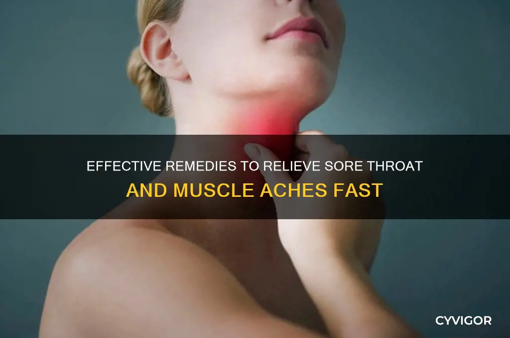 how to counter sore throat and muscle aches