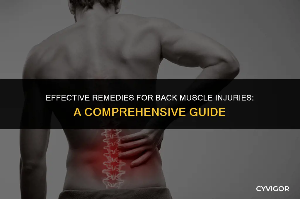 how to cure back muscle injury