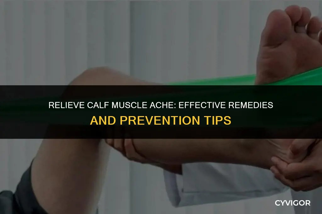 how to cure calf muscle ache