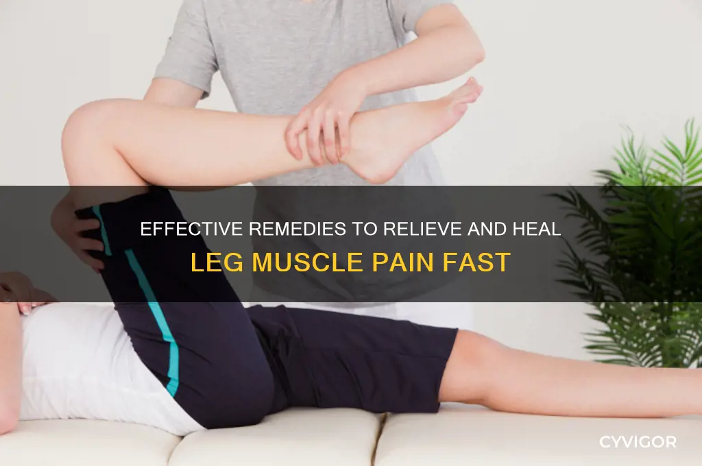 how to cure leg muscle pain
