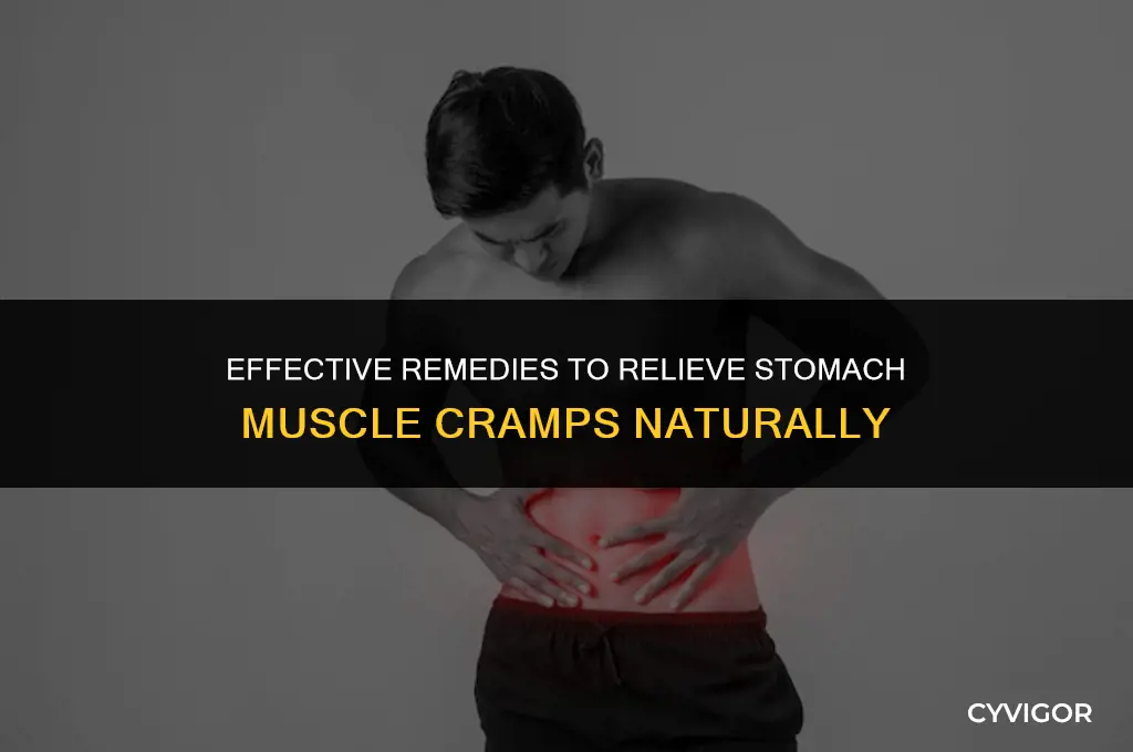 how to cure muscle cramps in stomach