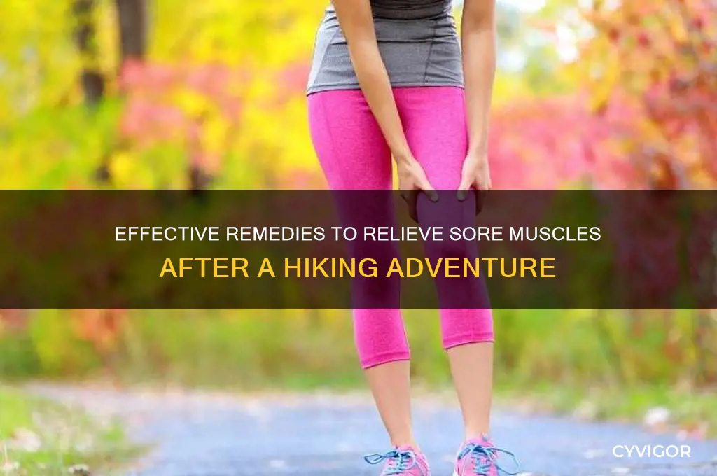 how to cure muscle pain after hiking