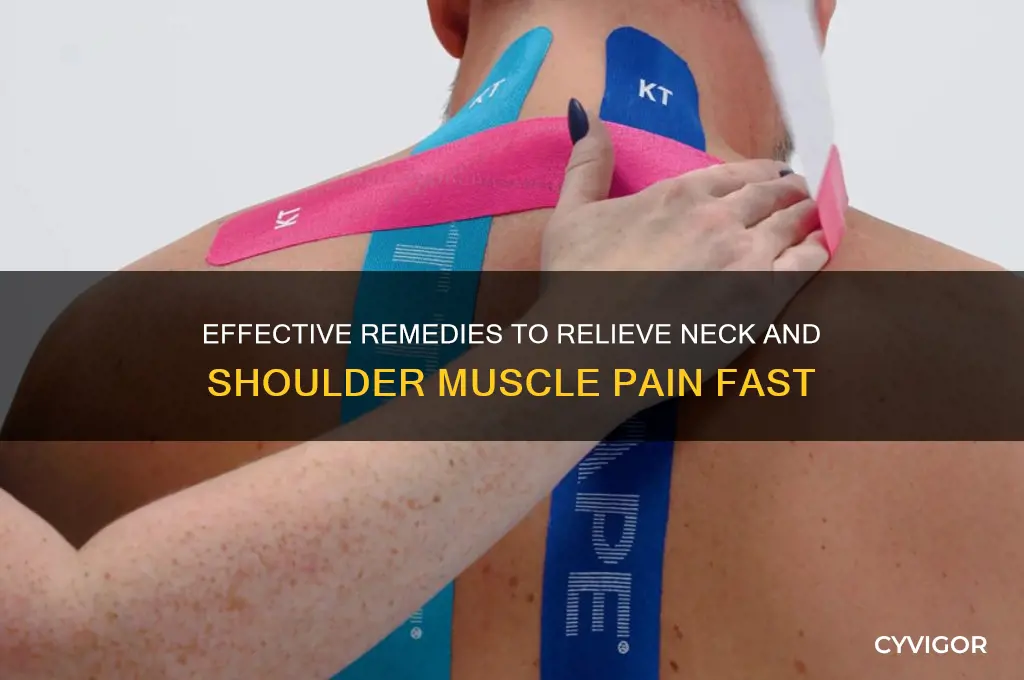 how to cure muscle pain in neck and shoulder