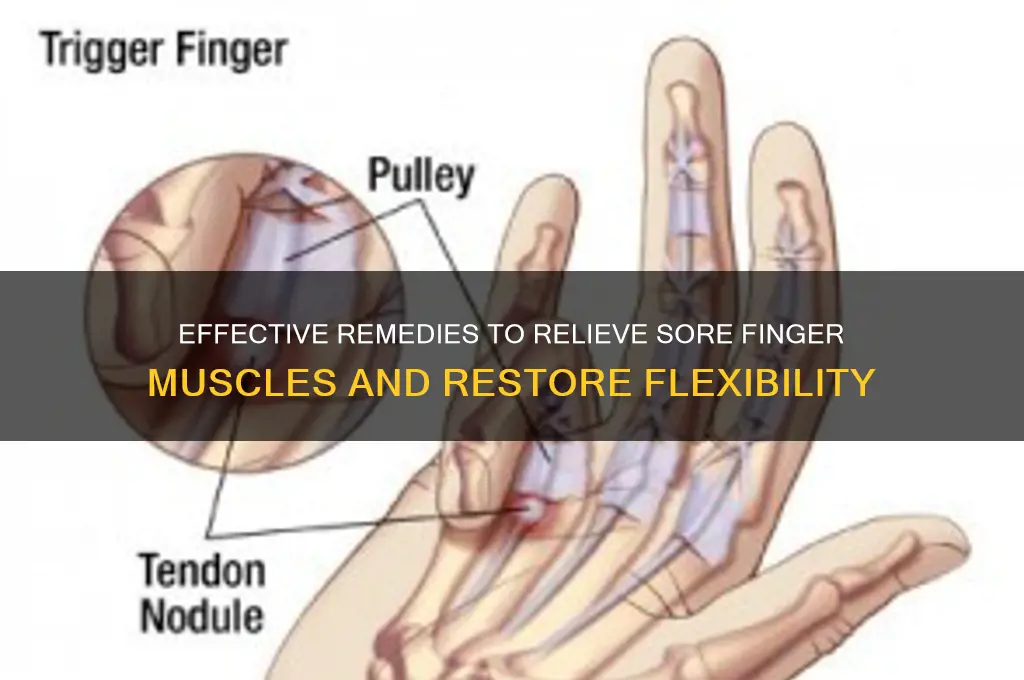 how to cure sore finger muscles