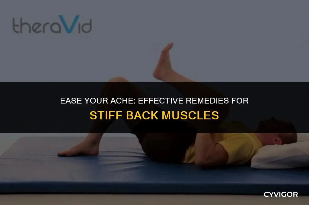 how to cure stiff back muscles