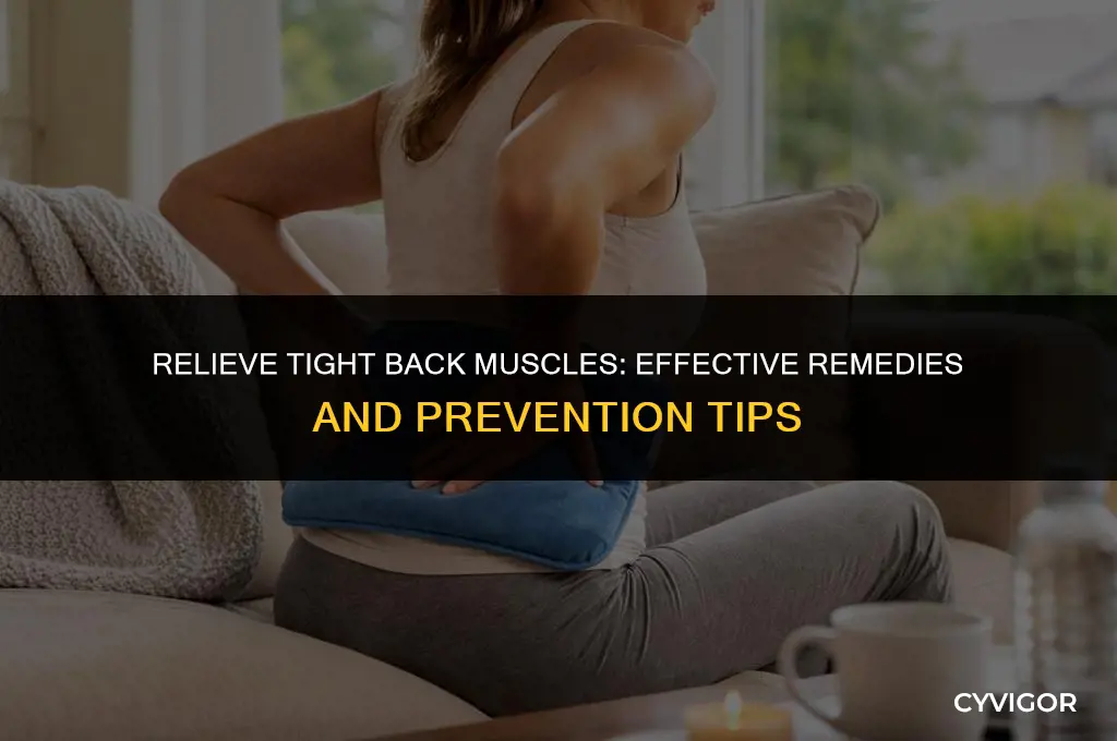 how to cure tight back muscles