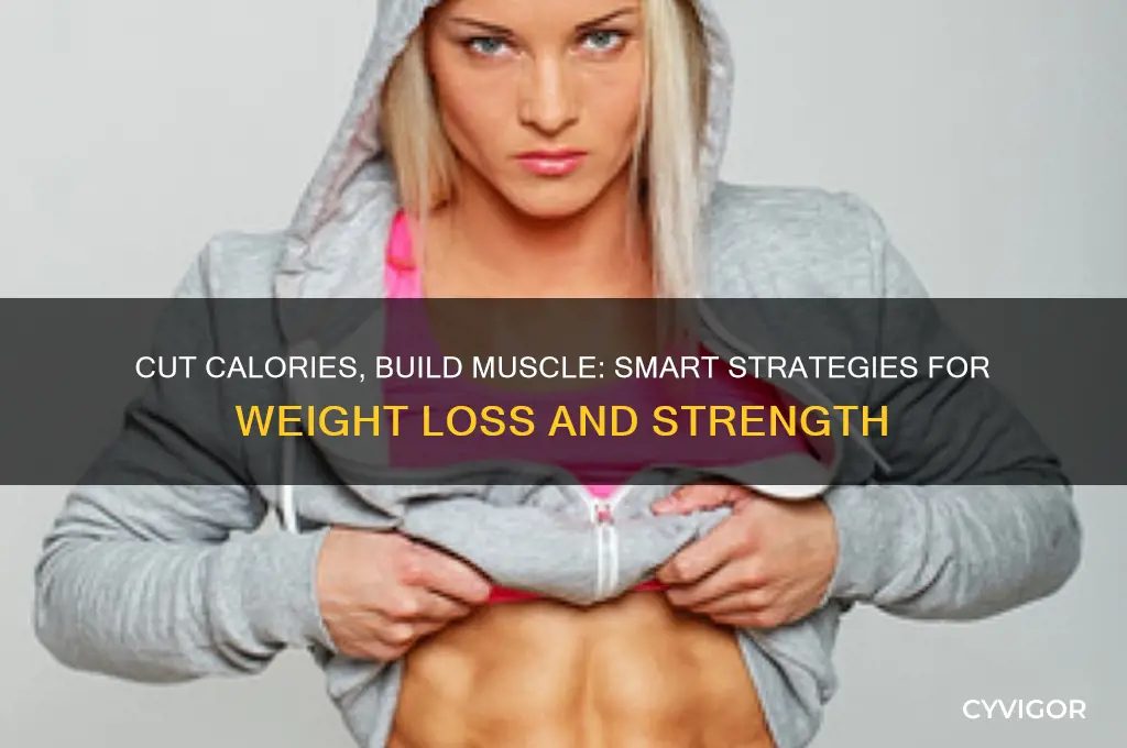 how to cut calories and lose weight but gain muscle