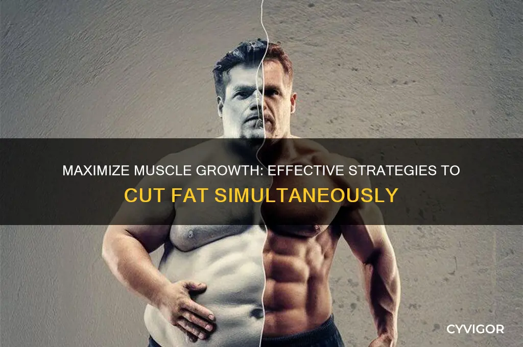how to cut fat ehile gaining muscle