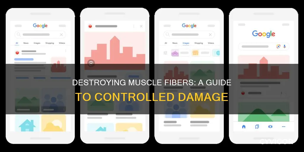 how to damage muscle fibers
