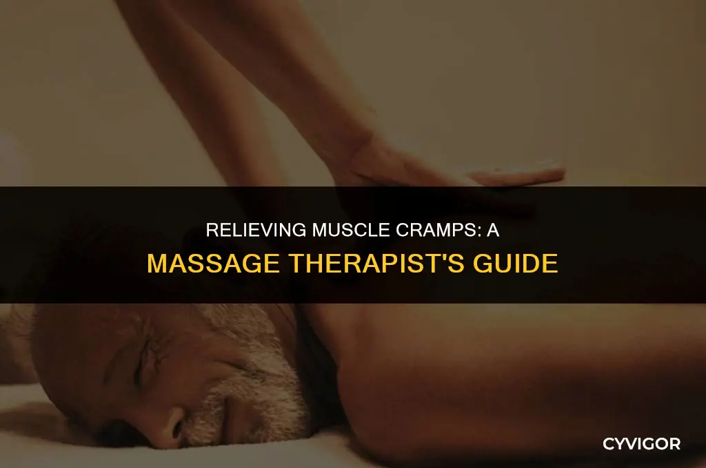 how to deal with muscle cramps during massage
