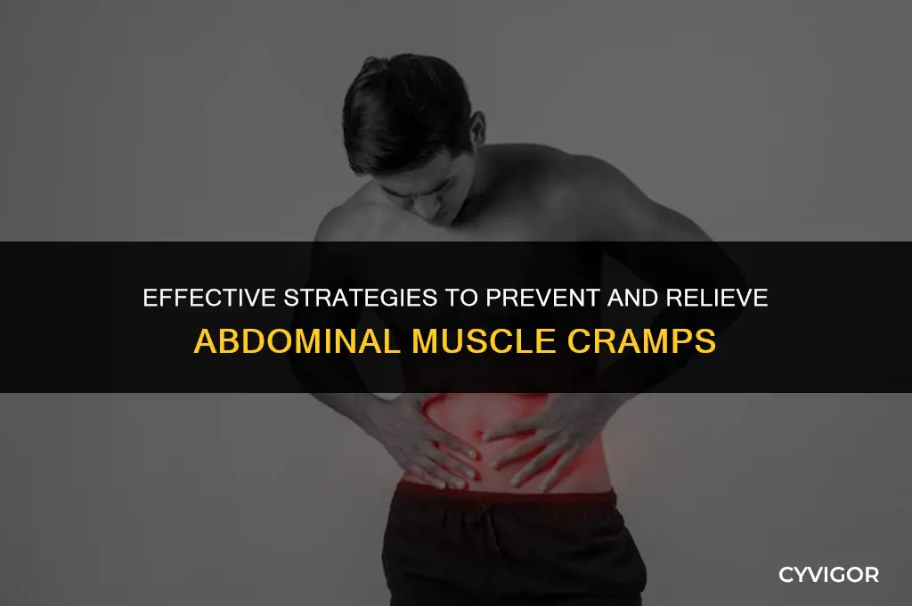 how to deal with muscle cramps on abs