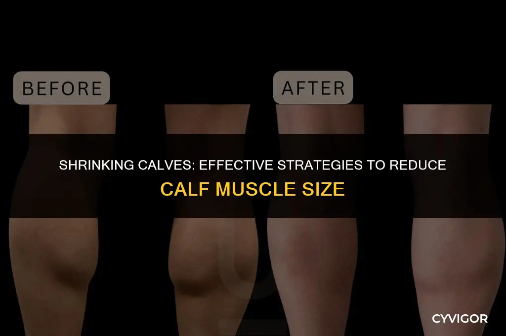 how to decrease calf muscle size