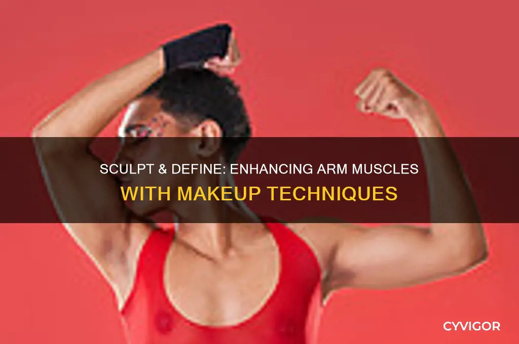 how to define arm muscles with makeup