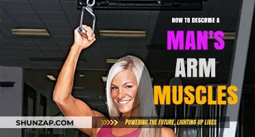Sculpted Strength: Describing a Man's Arm Muscles with Precision and Power