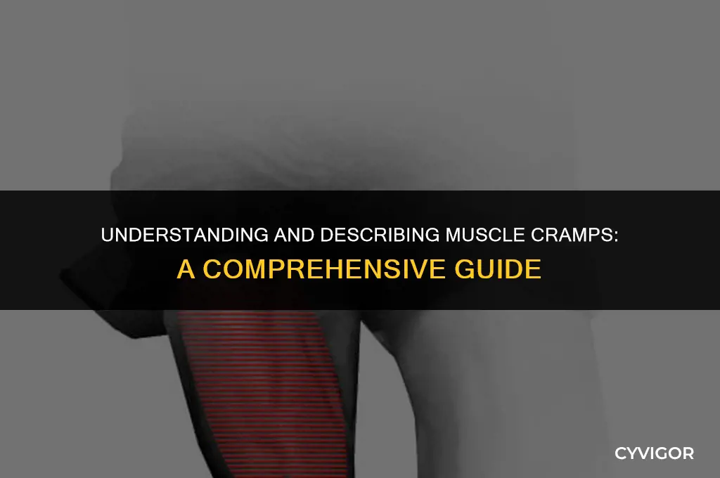 how to describe muscle cramps