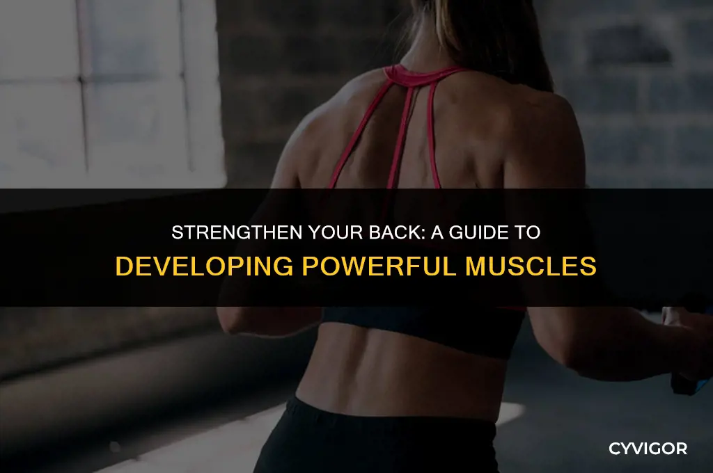 how to develop back muscles