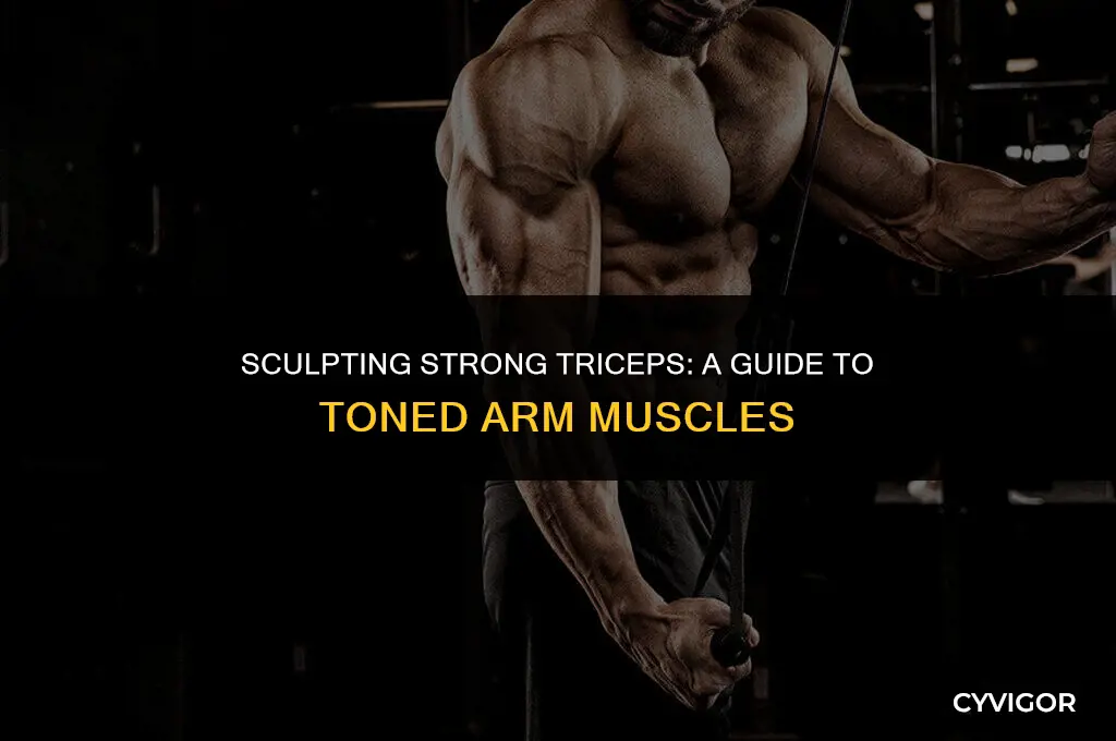 how to develop muscles on the back of arms