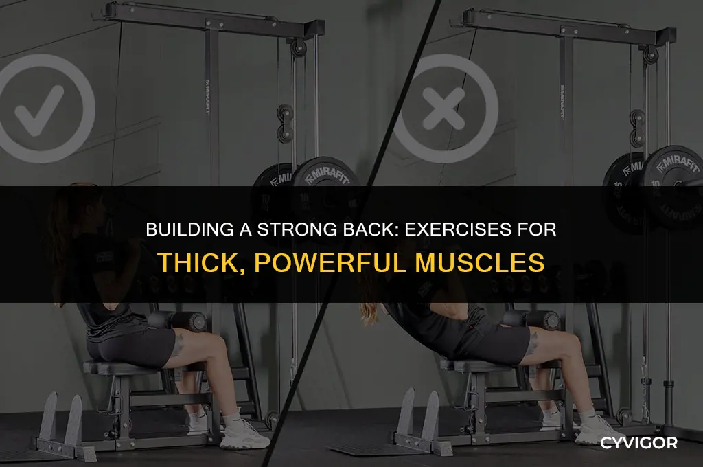 how to develop thick back muscles
