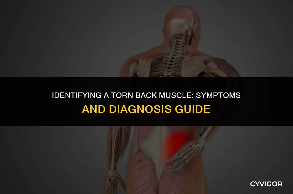 how to diagnose torn back muscle