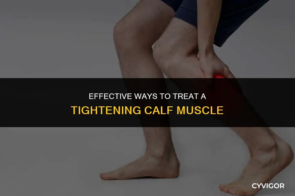 how to do treat a calf muscle that keeps tightening