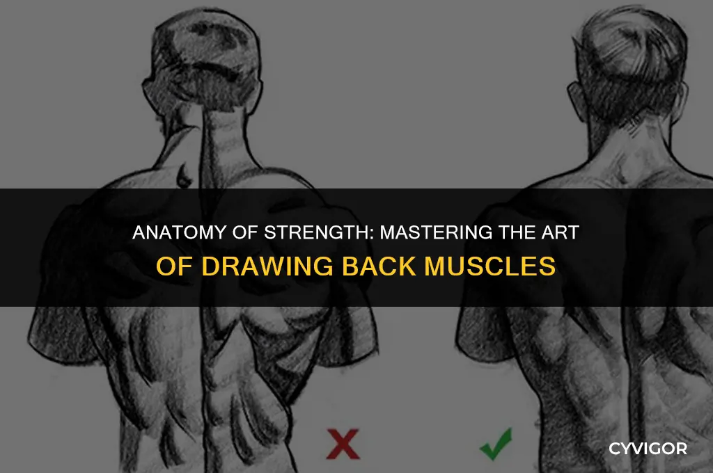 how to draaw back muscles